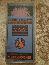 Bartholomew Shropshire Map
