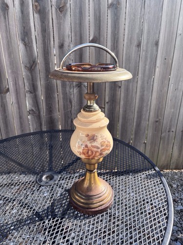 Vintage smoking stand teak and - vintage,