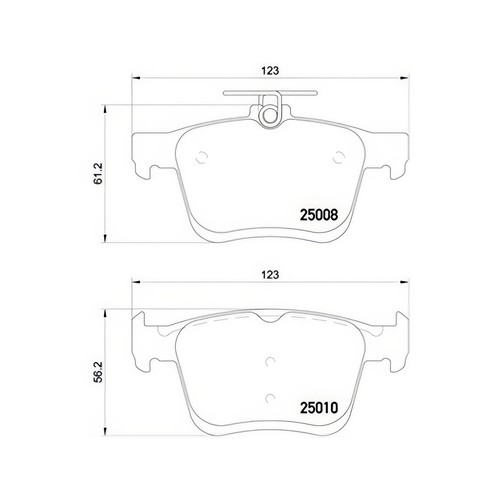Brembo p85125 brake - brembo, set