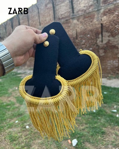 Gold military epaulettes - gold,