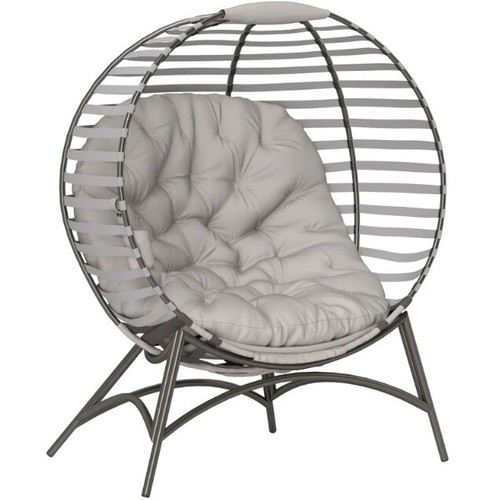 Egg chair with cushion steel - chair,
