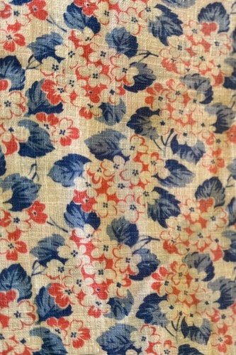 Vintage feedsack fabric floral - vintage,