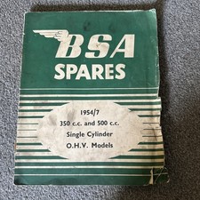 Bsa spares 350cc and - bsa, 500cc