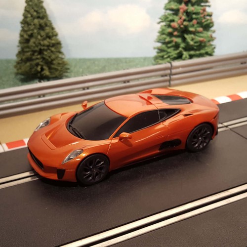 Scalextric c1336 orange jaguar - orange,