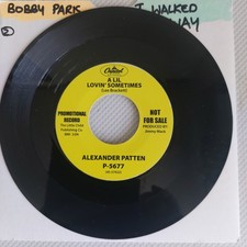 Northern Soul, Alexander Pattern/Bobby Paris.