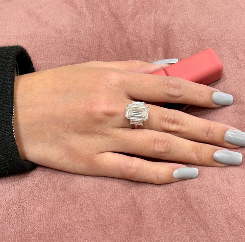 18k white gold lab grown - 18k,
