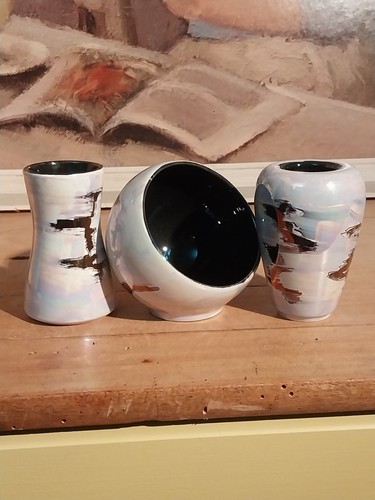 Poole pottery imagination - x3,