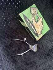 Vintage 1950s Burman Hand Held Mechanical Hair Clippers in Original Box - VGC