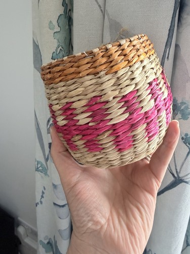 Striped seagrass planter - striped,