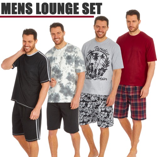 Mens pyjama set pajama pjs - set,