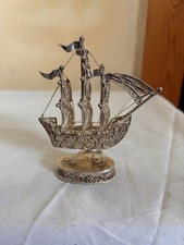 Ship figurine sterling - ship,