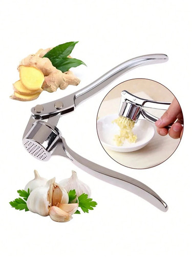 Stainless steel garlic crusher - stainless,