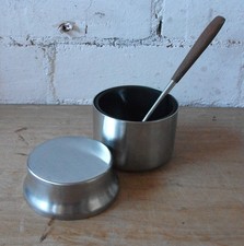 1960s Old Hall Preserve Pot: Robert Welch Stainless Steel Tableware