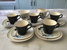 Vintage J & G Meakin Studio Pottery  17 Piece Tea Set - Milk & Sugar Bowl