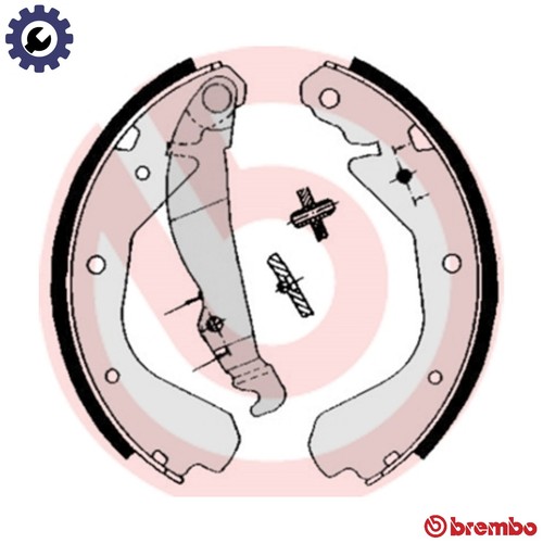 Brake shoe set - 59, for