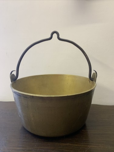 Antique vintage brass jam - jam, pan