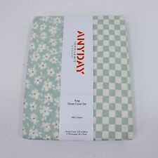 John Lewis Anyday Floral Duvet Cover Set Duck Egg King