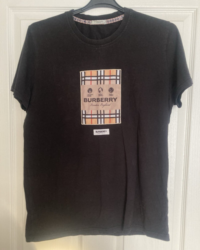 Burberry men black crew - black,