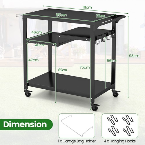 Tier kitchen island trolley - island,