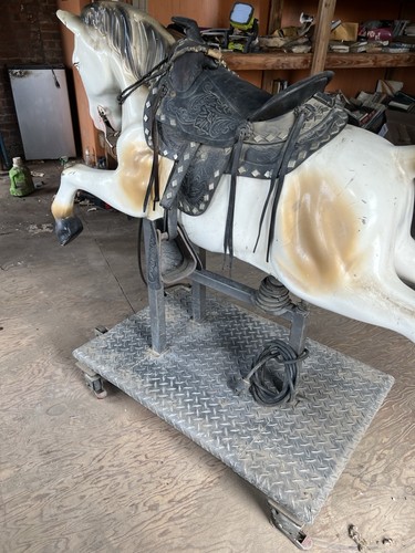 Vintage coin operated - coin-operated, horse