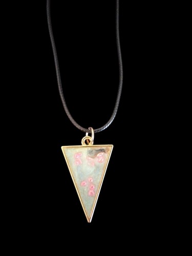 Handmade resin necklace - resin,