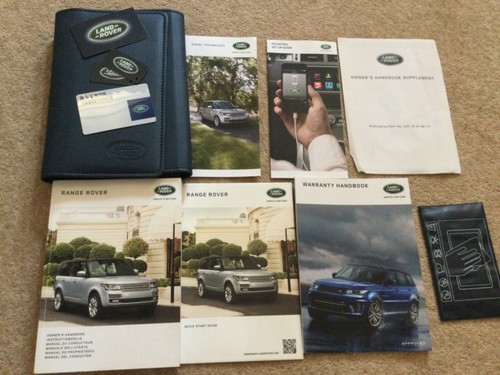 Range rover owners manual - range,