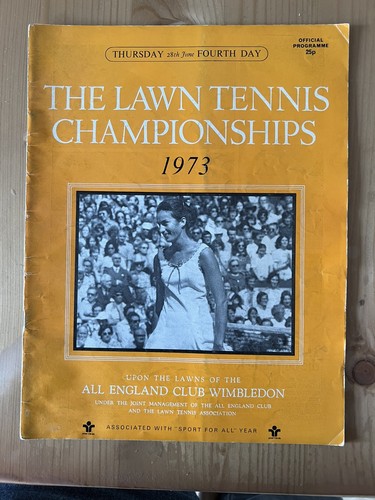 Vintage wimbledon 1973 - vintage,