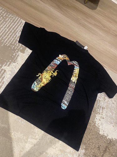 Evisu mens tshirt black - xl,