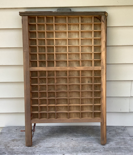 Antique wooden printers drawer - wooden,