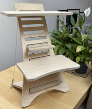 Humbleworks Wooden Standing Desk Converter – Adjustable Ergonomic Workstation