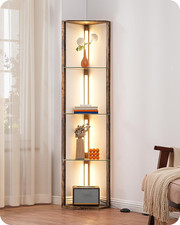 EDISHINE Wood Floor Lamp with