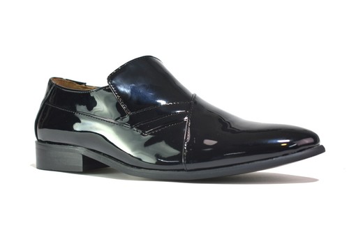 Mens cuban heel black - heel, shine
