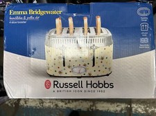 Emma Bridgewater Bumblebee & Polka Dot 4 Slice Stainless Steel Toaster 27250