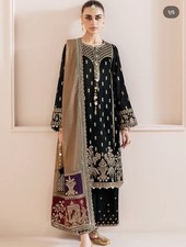 asian party wear pakistani valvet dress, wedding dress