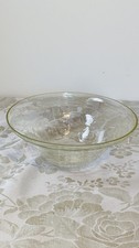 Vintage  Clear Crackled Glass