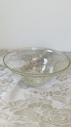 Vintage clear crackled glass - vintage,