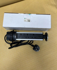 Kitchen Pull Pop Up Sockets for Worktop Desktop with 3 Power Sockets 2 USB