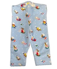 Baby Boden Full Length Everyday Jersey Printed Leggings - Blue/Skate Bunnies