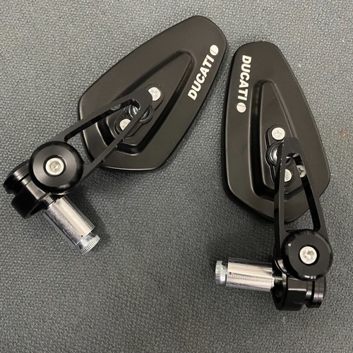 Cnc bar end mirrors blue - end, glass