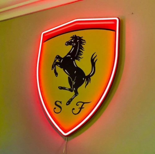 Ferrari neon sign wall decor - wall,
