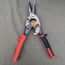 Presch Heavy Duty Aviation Tin Snips 45mm Straight Cut Steel Blades