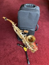 Jupiter Alto Saxophone (JAS-567-565) with case, stand & books