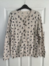 BHS Oatmeal Bird Pattern