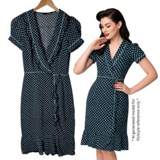 Blue Love Heart Polka Dot