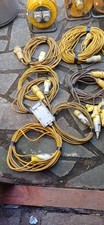 Job Lot 110v Leads and cable reels 90% work assorted lengths all used Power Tool