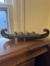 Vintage Wood Brass Gondola