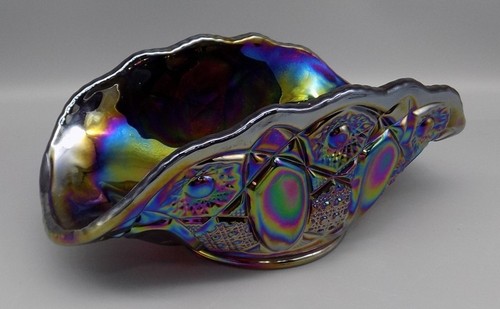 Carnival ruby folded glass - carnival,