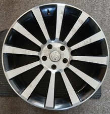 BK660 20” Black and Polished Alloy Wheel VW Transporter T5 BK Racing Van Rated