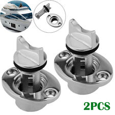 2X Stainless Steel Boat Bilge Drain Plug Marine Grade Drain Bung Tools 316 25MM