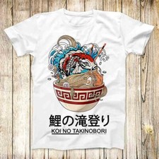 Koi No Takinobori 鯉の滝登り Fish Carp T Shirt Meme Men Women Unisex Top Tee 7421